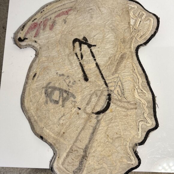 Grim Reaper Skeleton Embroidered Patch With Rifle & Scythe 10"x7.5" Sons of Anar - Picture 5 of 8